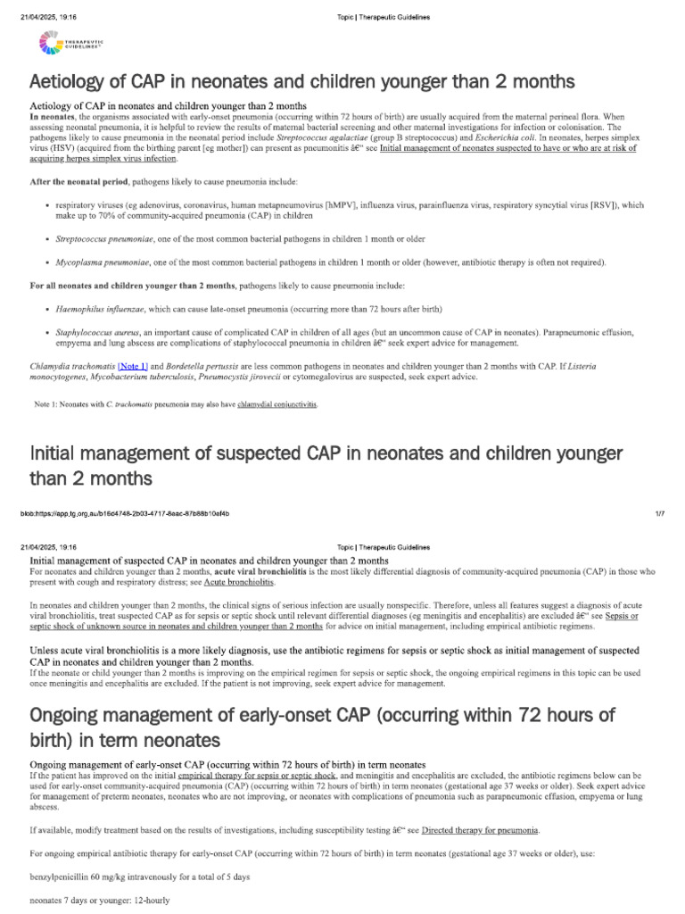 Respiratory All Pneumonia Cap and Hap | PDF