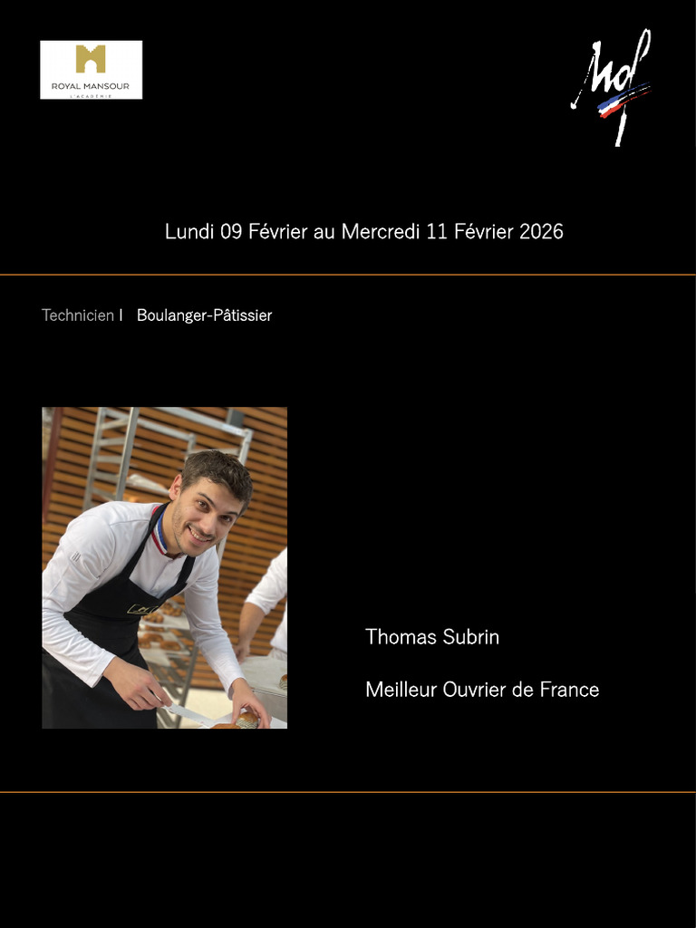 Cahier de Recette Thomas Subrin 2026 | PDF | Nourritures