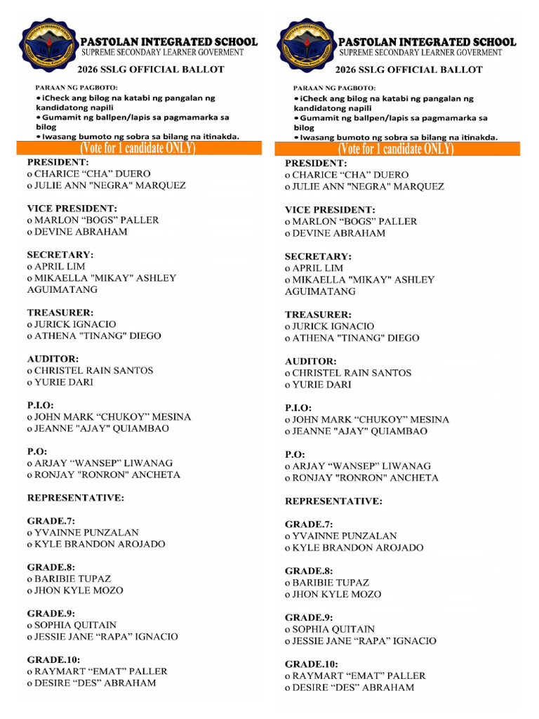 Sample Ballot | PDF