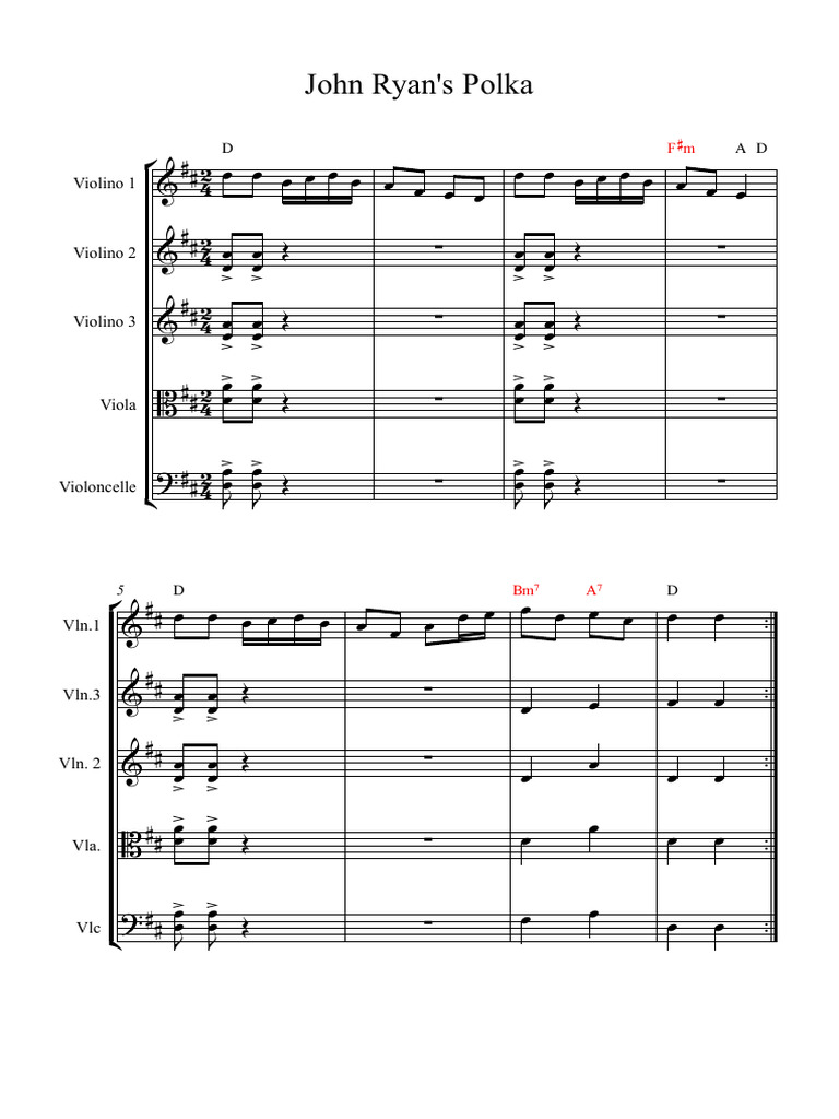 Trad-John-Ryans-Polka - Partitura Completa | PDF