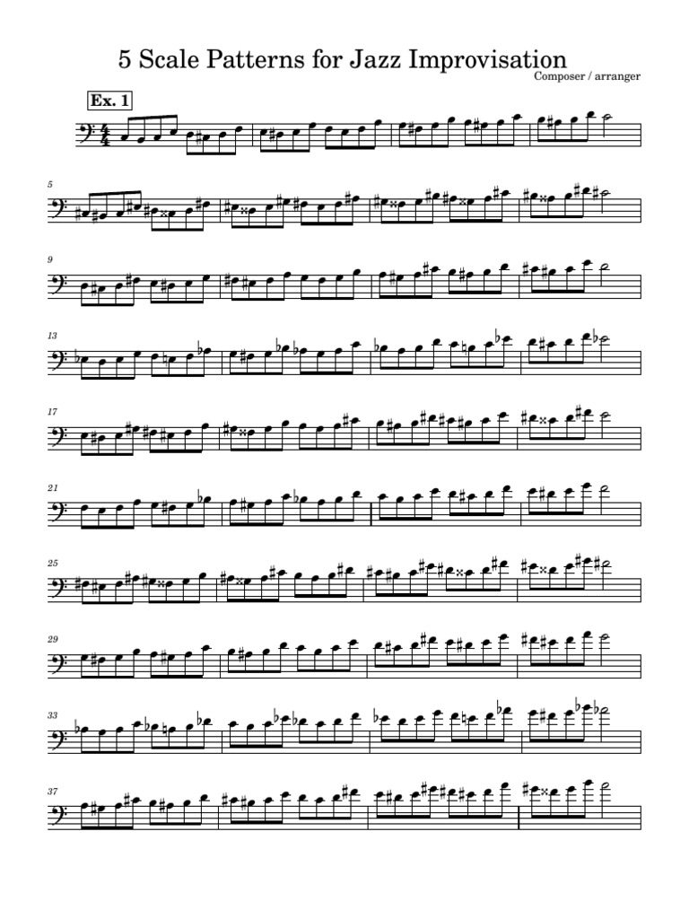 5 Patterns For Jazz Improvisation | PDF