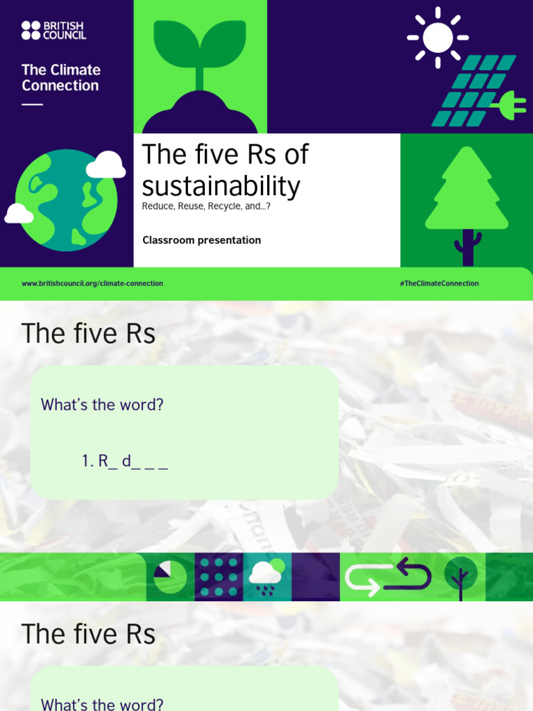 Online Class Presentation 5Rs Primary | PDF | Economy And The Environment