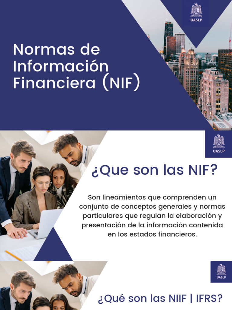 Normas de Información Financiera (NIF) | PDF | normas internacionales ...