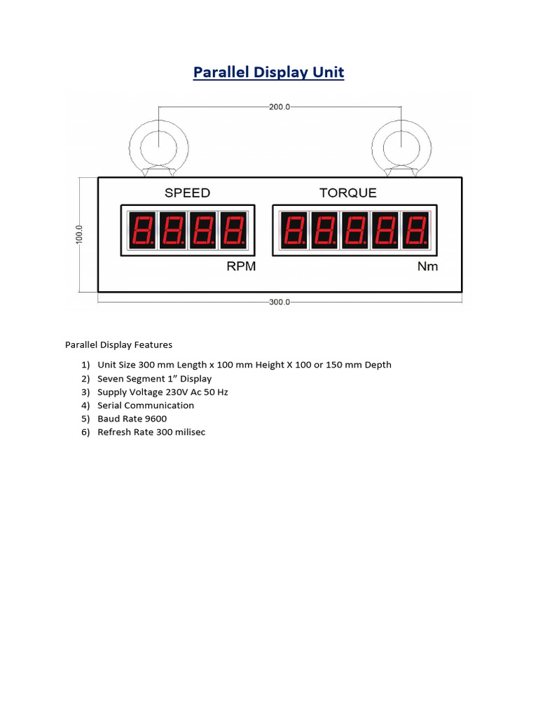 Parallel Display Unit | PDF