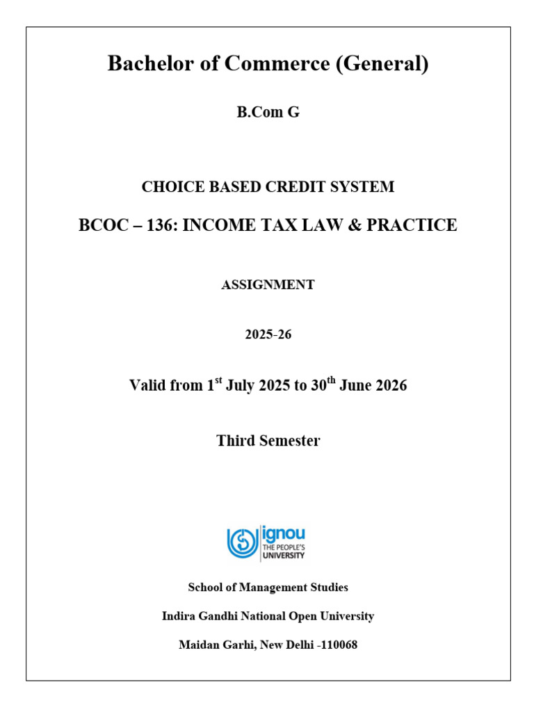 Bcoc - 136 Income Tax Law & Practice | PDF | Salary | Tax Deduction