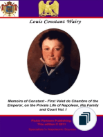 Memoirs of Constant - First Valet de Chambre to the Emperor