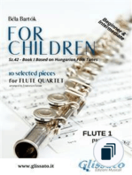 "For Children" by Bartók - Flute Quartet