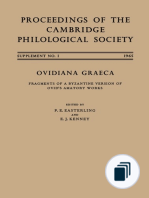 Proceedings of the Cambridge Philological Society Supplementary Volume