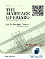 The Marriage of Figaro (overture) for Bb Trumpet Quartet