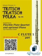 Tritsch Tratsch Polka - Flexible Flute Quartet and opt.Piano
