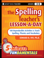 The Spelling Teacher's Lesson-a-Day: 180 Reproducible Activities to Teach Spelling, Phonics, and Vocabulary