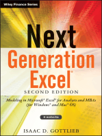 Next Generation Excel: Modeling In Excel For Analysts And MBAs (For MS Windows And Mac OS)