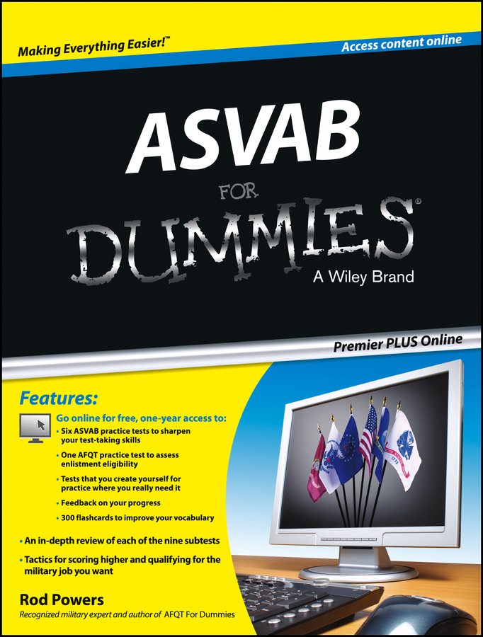 ASVAB For Dummies, Premier Plus (with Free Online Practice Tests) by ...