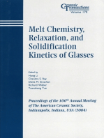 Melt Chemistry, Relaxation, and Solidification Kinetics of Glasses: Proceedings of the 106th Annual Meeting of The American Ceramic Society, Indianapolis, Indiana, USA 2004