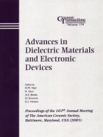 Advances in Dielectric Materials and Electronic Devices: Proceedings of the 107th Annual Meeting of The American Ceramic Society, Baltimore, Maryland, USA 2005