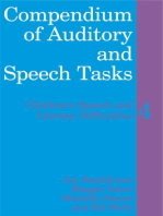 Compendium of Auditory and Speech Tasks: Children's Speech and Literacy Difficulties 4 with CD-ROM