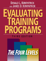 Evaluating Training Programs