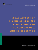 Legal Aspects of Financial Services Regulation and the Concept of a Unified Regulator