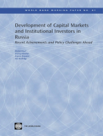 Development of Capital Markets and Institutional Investors in Russia