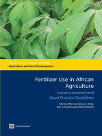 Fertilizer Use in African Agriculture