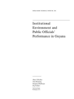Institutional Environment and Public Officials' Performance in Guyana