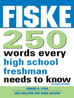 Fiske 250 Words Every High School Freshman Needs to Know: (Back-to-School Vocabulary Book for Teens)