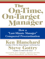 The On-Time, On-Target Manager: How a "Last-Minute Manager" Conquered Procrastination