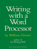 Writing with a Word Processor