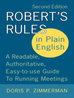Robert's Rules in Plain English 2e: A Readable, Authoritative, Easy-to-Use Guide to Running Meetings