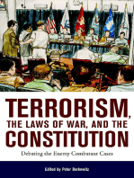 Terrorism, the Laws of War, and the Constitution: Debating the Enemy Combatant Cases