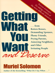 Getting What You Want (and Deserve) by Muriel Solomon - Ebook | Scribd