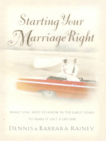 Starting Your Marriage Right