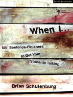 When I …: 500 Sentence-Finishers to Get Your Students Talking