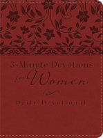 3-Minute Devotions for Women: Daily Devotional (burgundy)