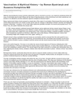 Vaccination: A Mythical History