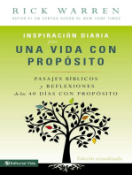 Inspiración diaria para una vida con propósito: Versículos bíblicos y reflexiones de los 40 días con propósito de Rick Warren