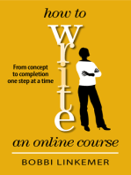 How to Write an Online Course: From Concept to Completion One Step at a Time
