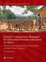 School Construction Strategies for Universal Primary Education in Africa:Should Communities Be Empowered to Build Their Schools?