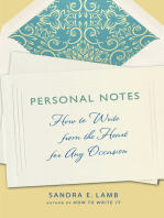 Personal Notes: How to Write from the Heart for Any Occasion