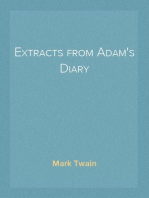 Extracts from Adam's Diary