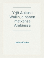 Yrjö Aukusti Wallin ja hänen matkansa Arabiassa