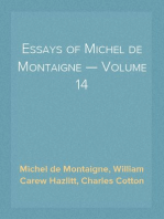 Essays of Michel de Montaigne — Volume 14