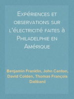 Expériences et observations sur l'électricité faites à Philadelphie en Amérique