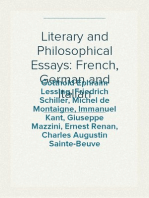 Literary and Philosophical Essays