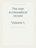 The Irish ecclesiastical record
Volume 1, Index