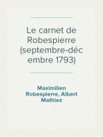Le carnet de Robespierre (septembre-décembre 1793)