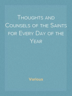 Thoughts and Counsels of the Saints for Every Day of the Year