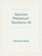 Species Plantarum
Sections I-III