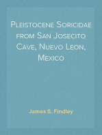 Pleistocene Soricidae from San Josecito Cave, Nuevo Leon, Mexico