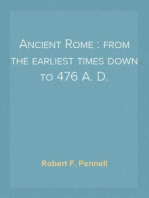 Ancient Rome : from the earliest times down to 476 A. D.